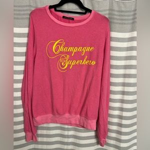 Wildfox “Champagne Superhero” jumper